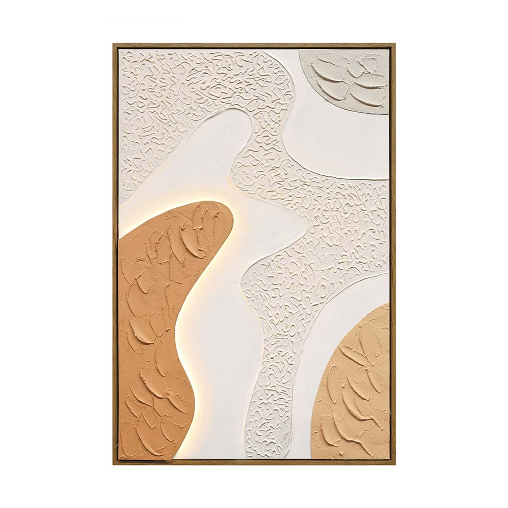 Cuadro 60x90 Kloe abstracto + luz led