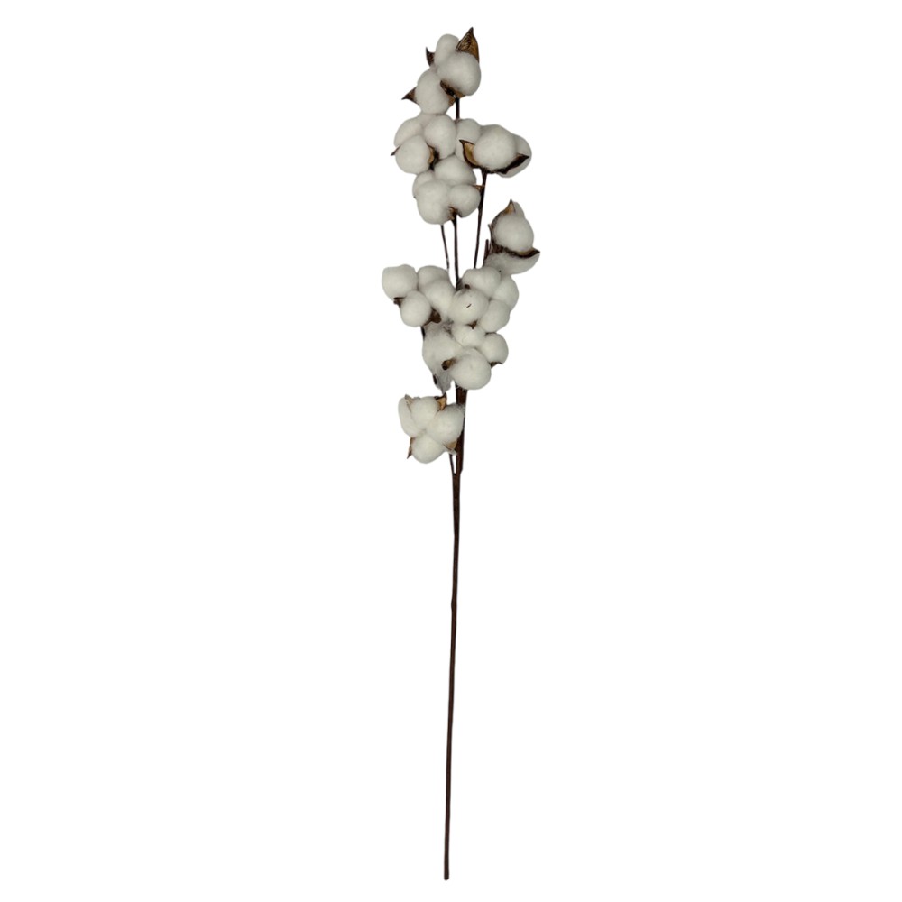 Rama artificial (x1) de Algodón blanco 75cm