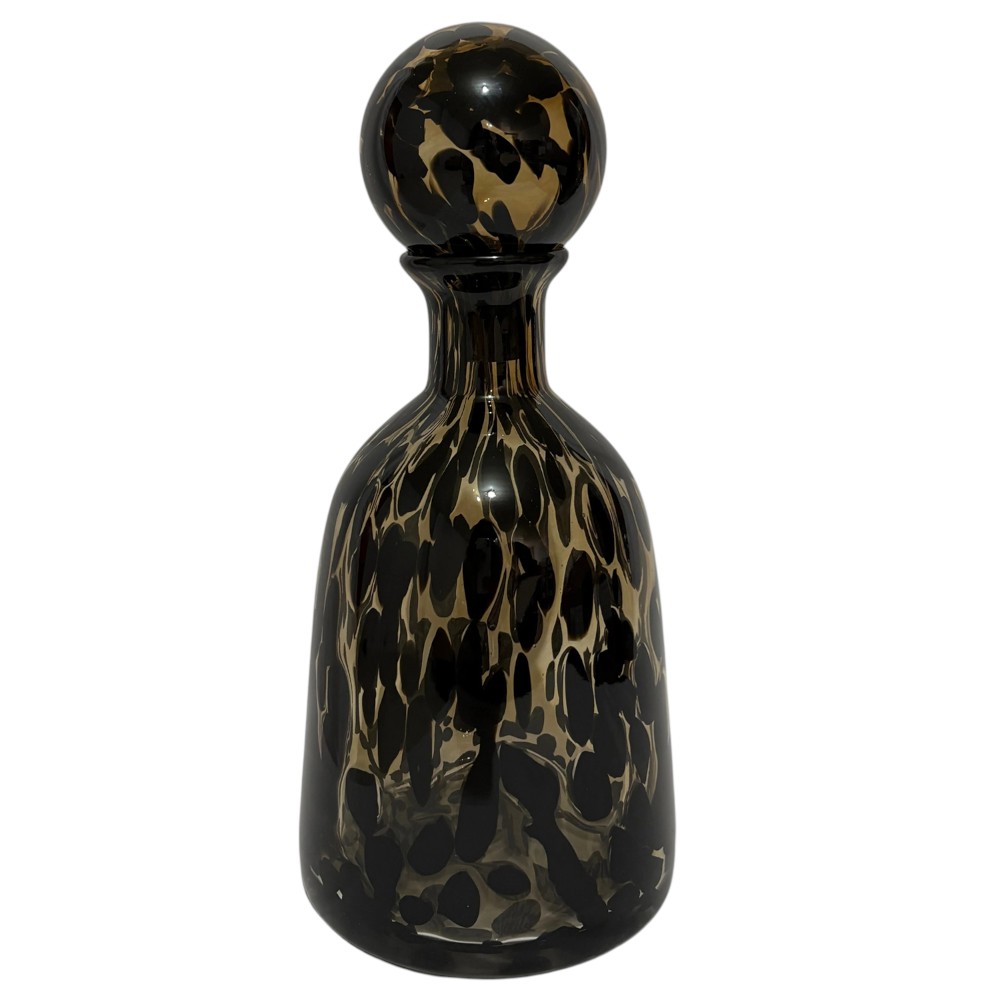 Adorno botella de vidrio animal print 30cm