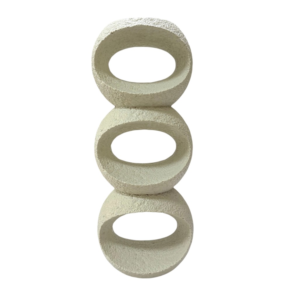 Adorno Element de resina blanca 24cm