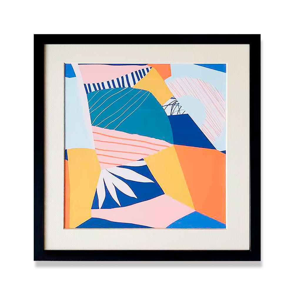 Cuadro 40x40 Abstracto multicolor