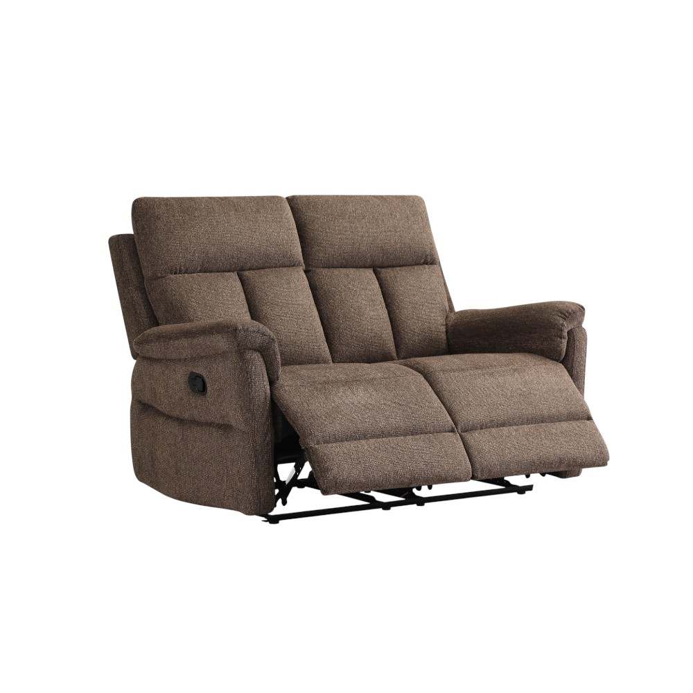 Reclinable doble manual Milo tapiz café