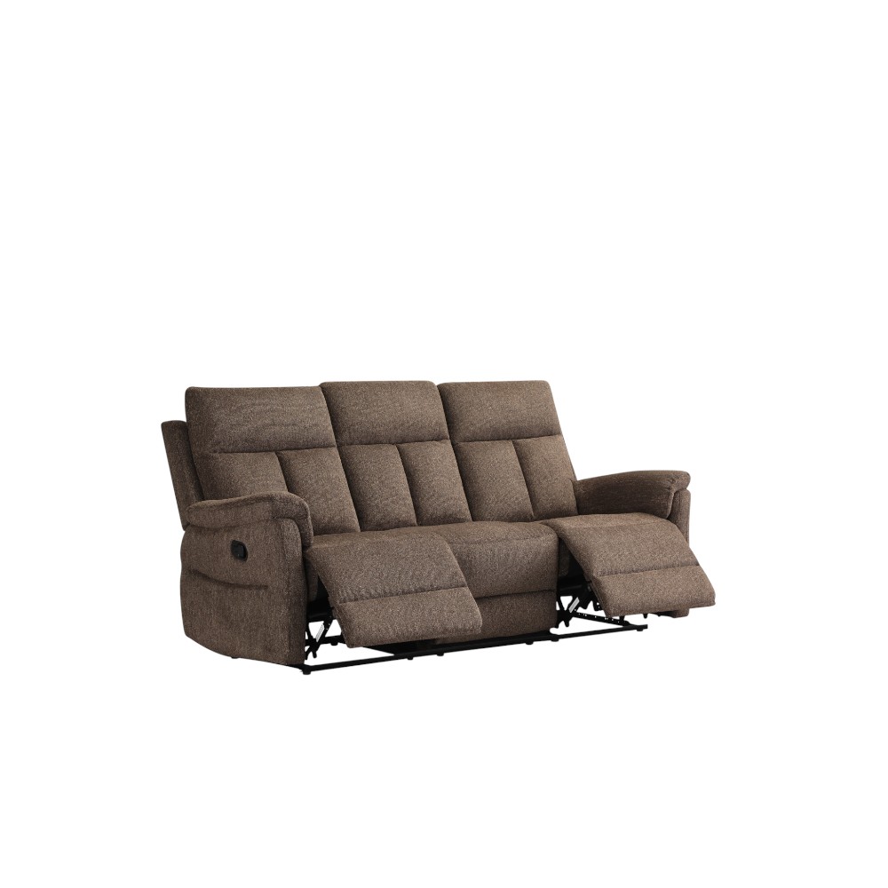 Reclinable triple manual Milo tapiz café