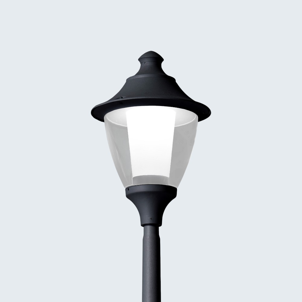 Luminaria Gino 400 negro con foco 50W 4000K