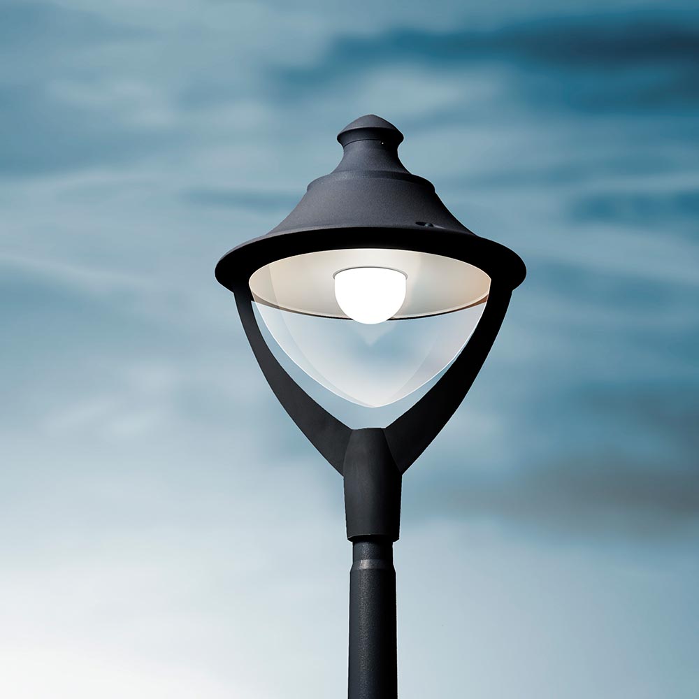 Luminaria Beppe 400 negro con foco 50w 4000K