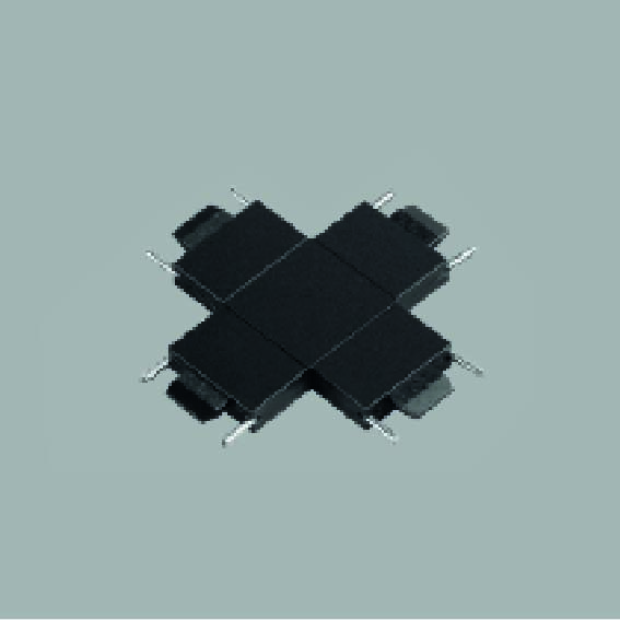 Conector X negro para track magnetico Ultra Slim