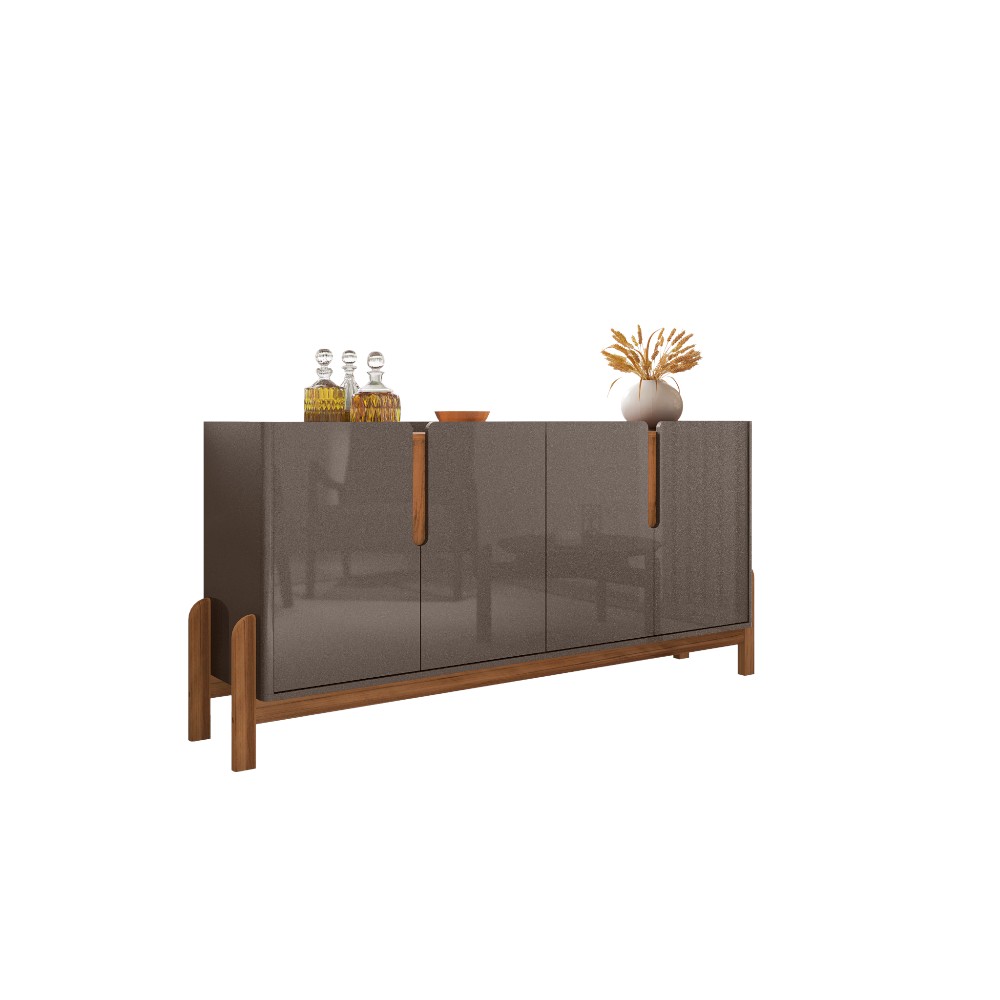 Bufetera Liz gris aperlado/fendi con 4 puertas L:170cm