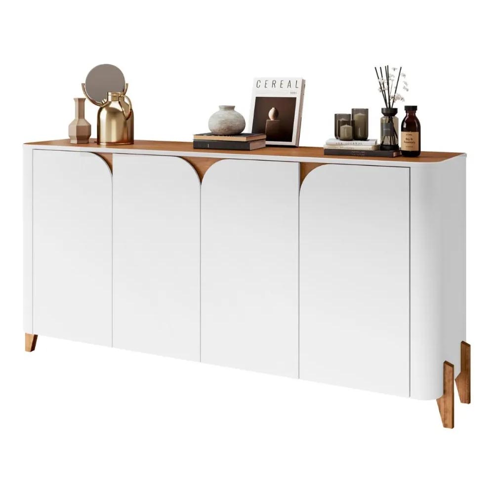 Bufetera Irma off white/cedro con 4 puertas L:165cm