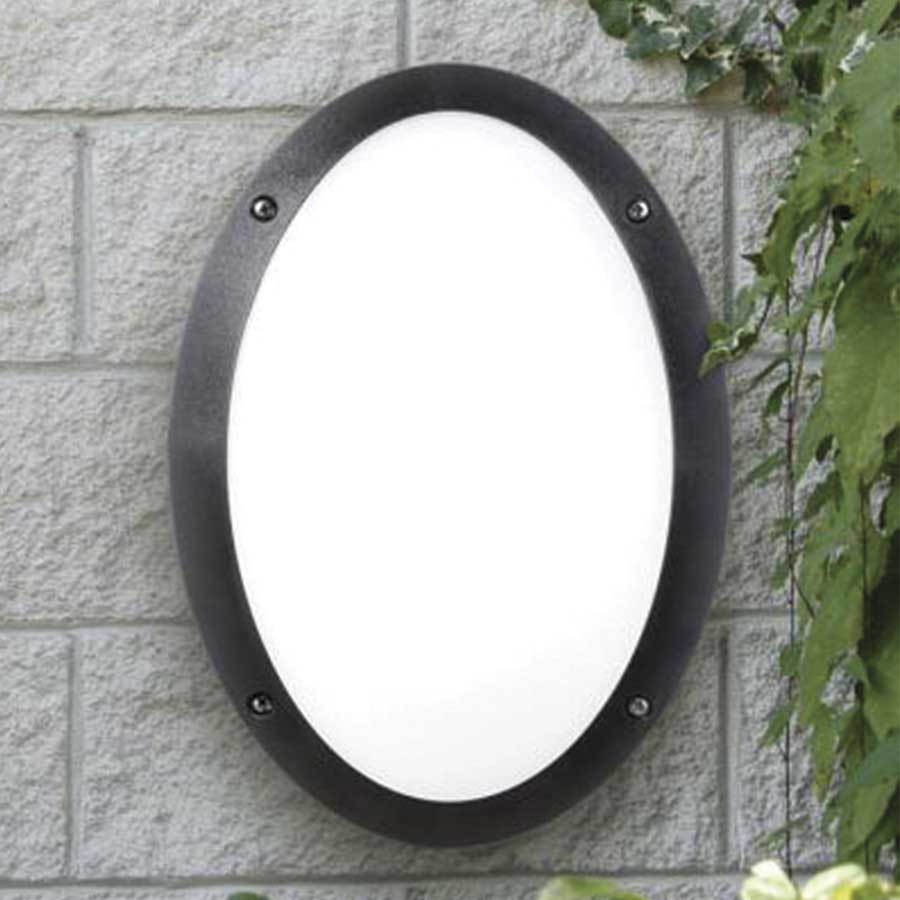 Plafón de techo y pared Maddi negro IP66