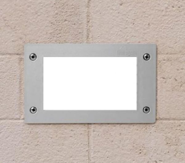 Luminaria empotrable de peldaño Leti 200 gris