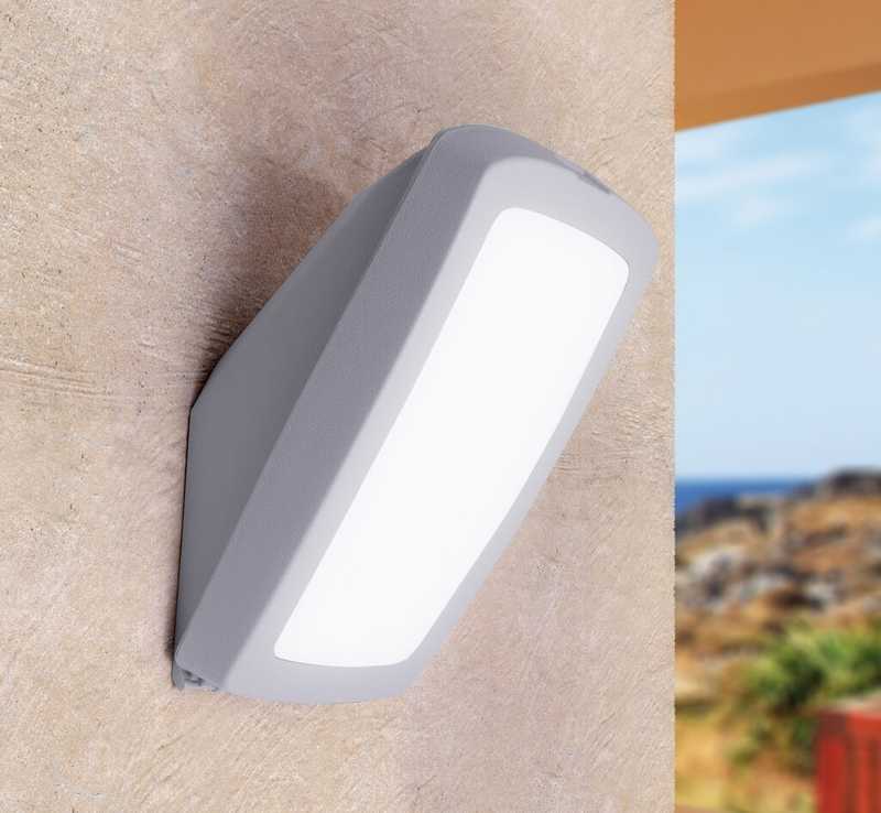 Plafón de pared Germana gris IP66