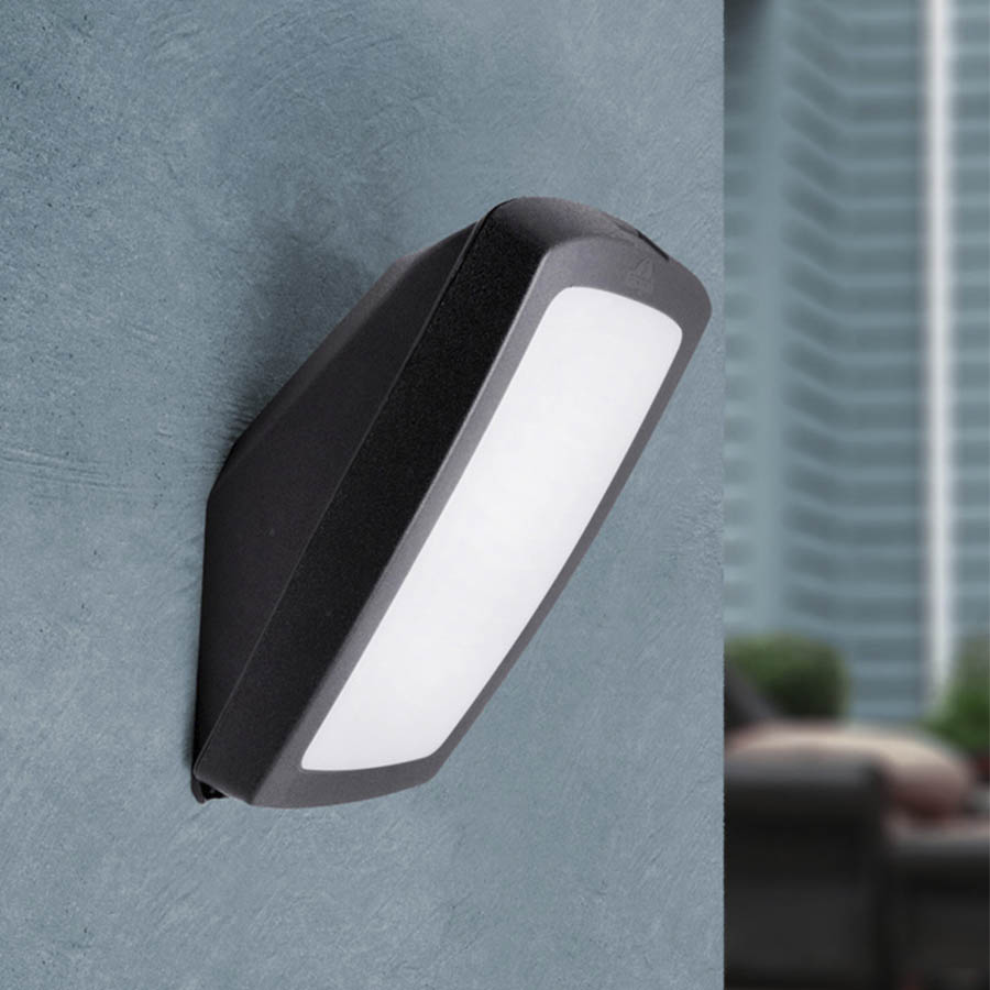 Plafón de pared Germana negro IP66