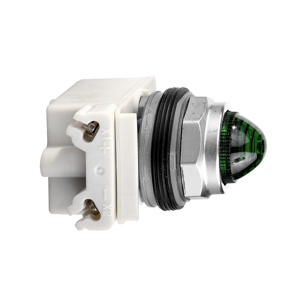 Luz piloto octogonal verde Ø 30mm 24V IP66 9001KP35LGG9