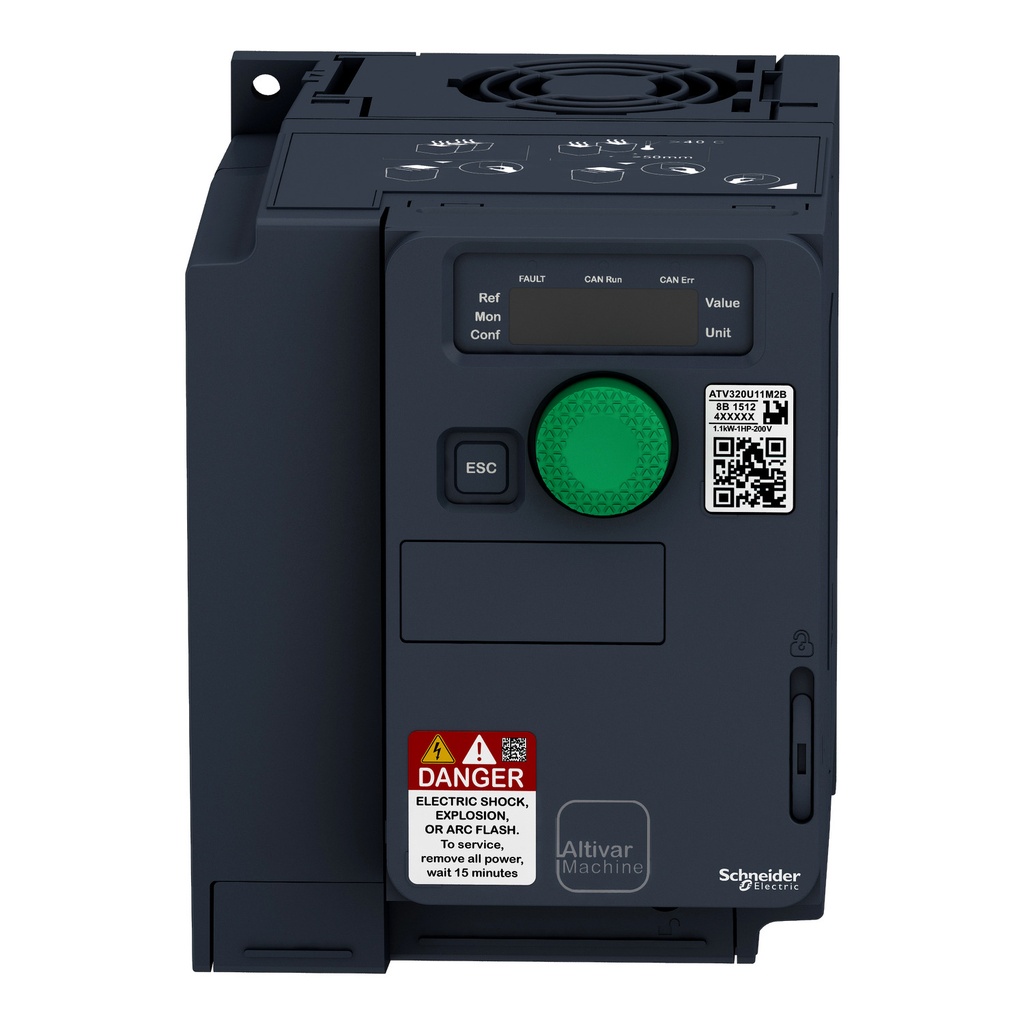 Variador de velocidad, Altivar Machine ATV320, 2.2 kW, 200...240 V, 1 fase, compacto