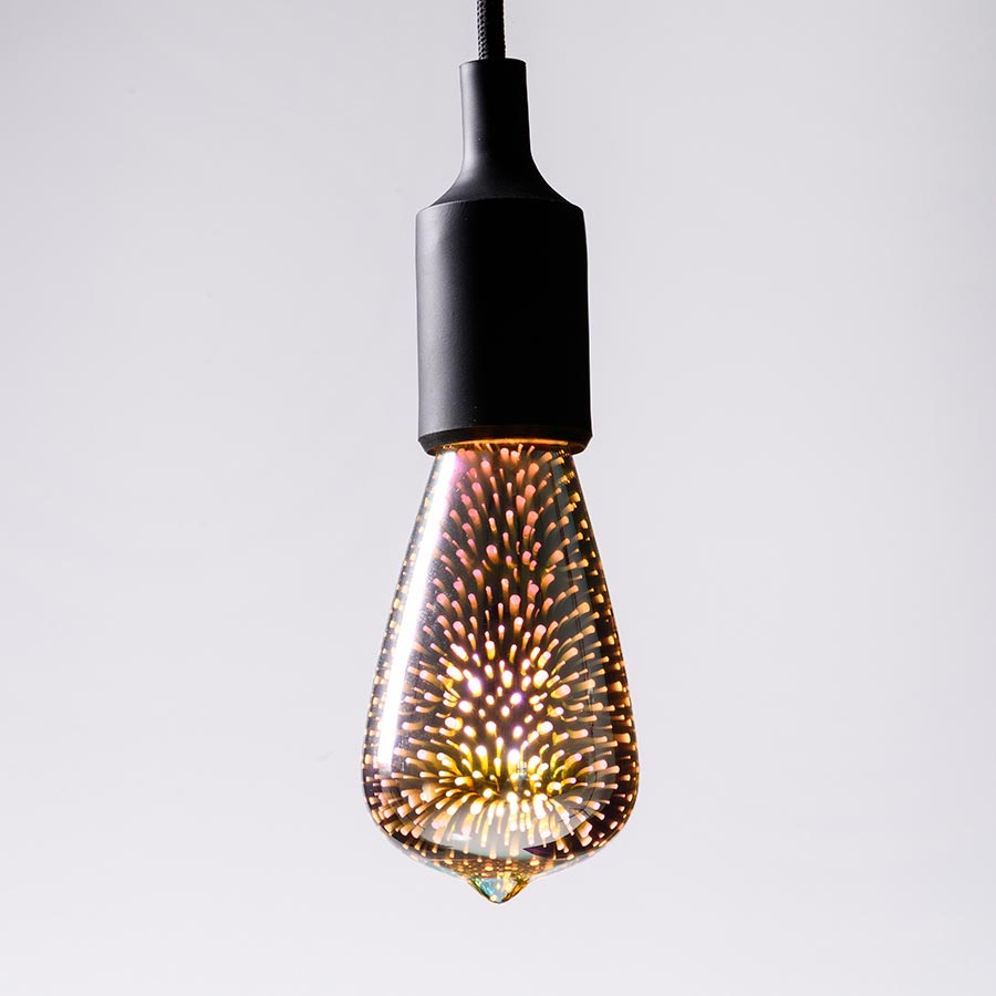 Foco led ST64 base E27 Fireworks 3W 3D