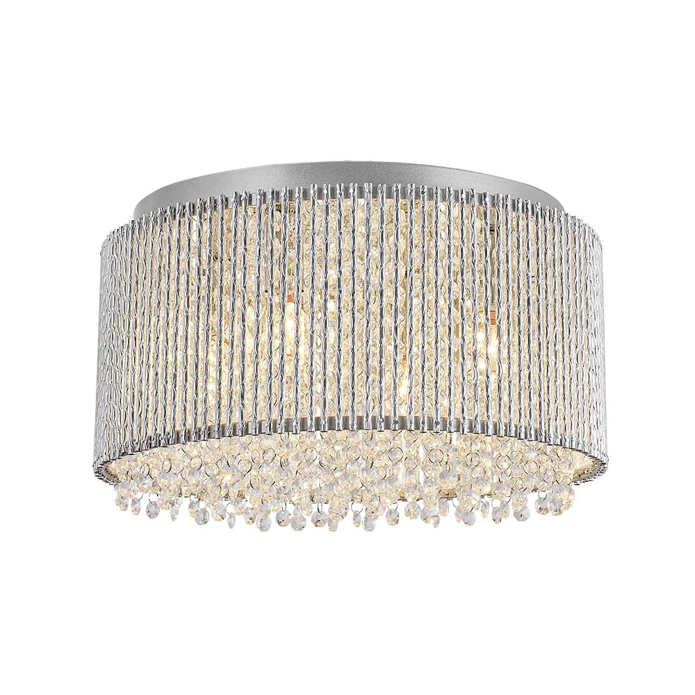 Lámpara de techo 4xE14 Betina chrome con cristales