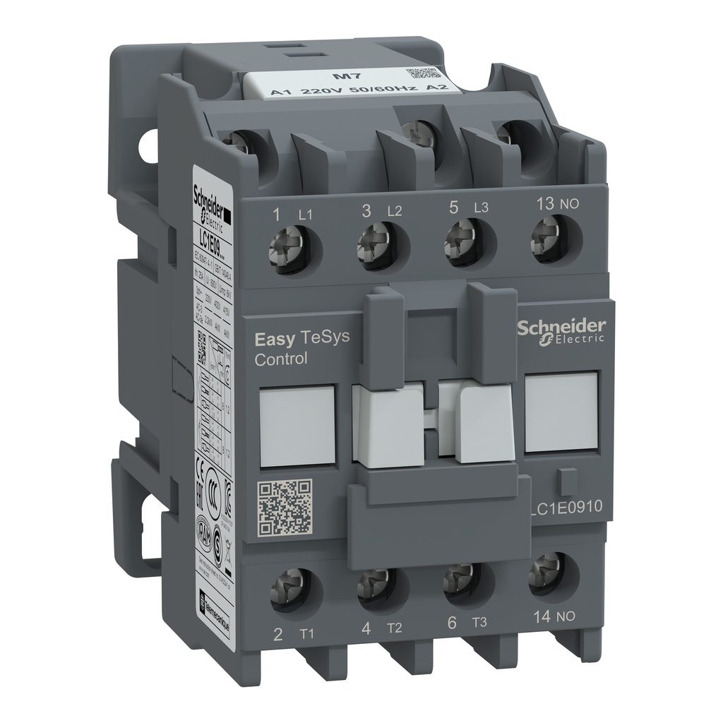 Contactor EasyPact TVS 3P(3 NO) AC3 9A 220 VAC