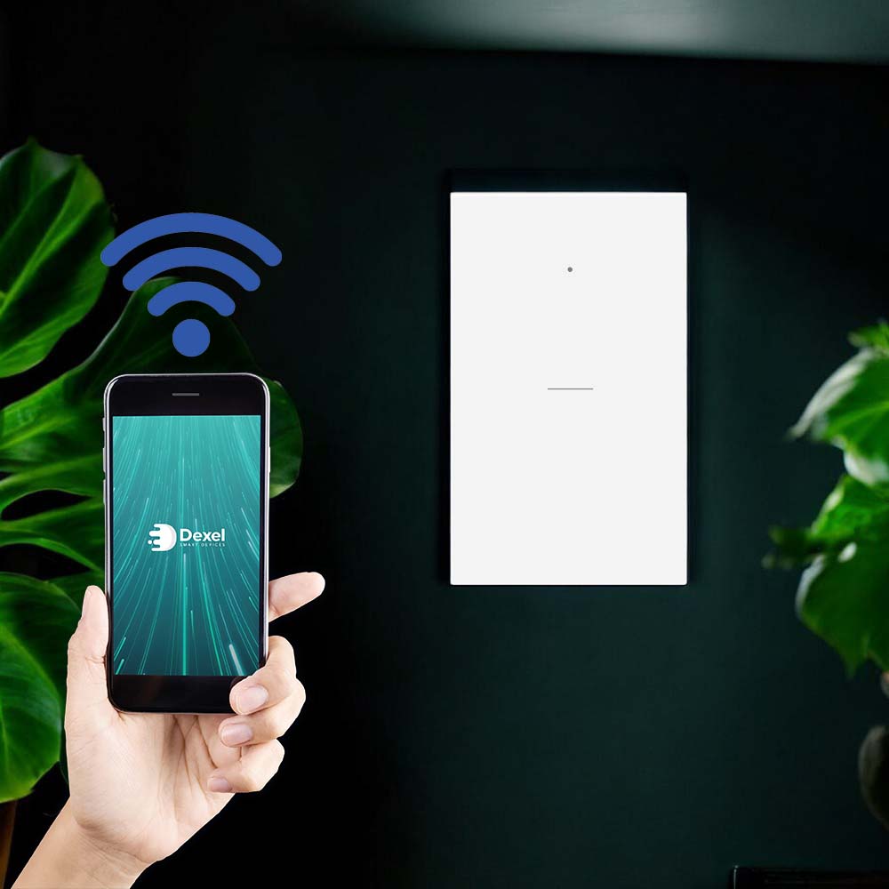 Interruptor WiFi simple blanco compatible c/Alexa y Google