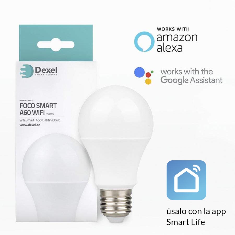 Foco led E27 WiFi 3CCT atenuable compatible c/Alexa y Google