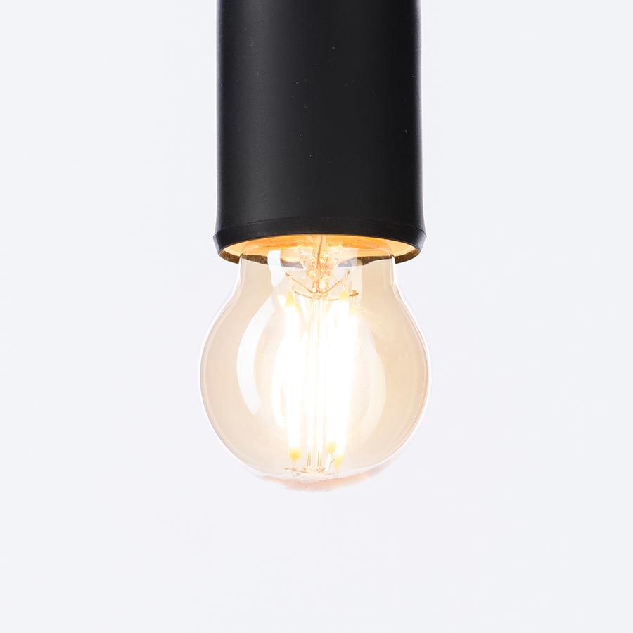 Foco led G45 base E27 4W 420LM 2500K vidrio ámbar