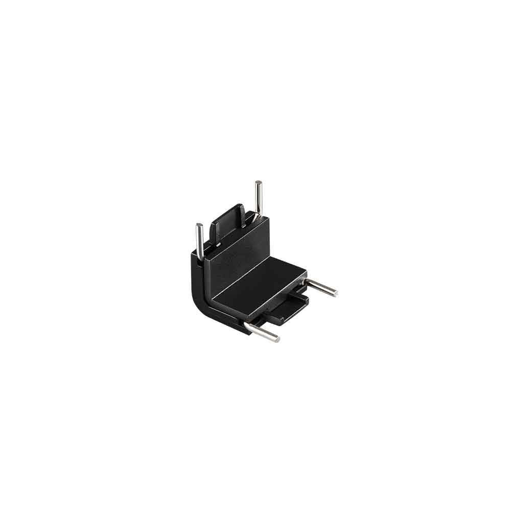 Conector L vertical blanco para track magnetico Ultra Slim