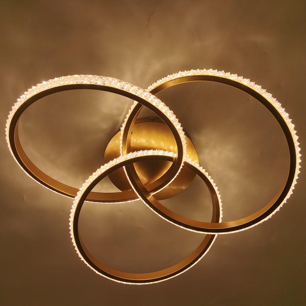 Lámpara led dimerizable de techo Vita gold con 3CCT 60W 50cm