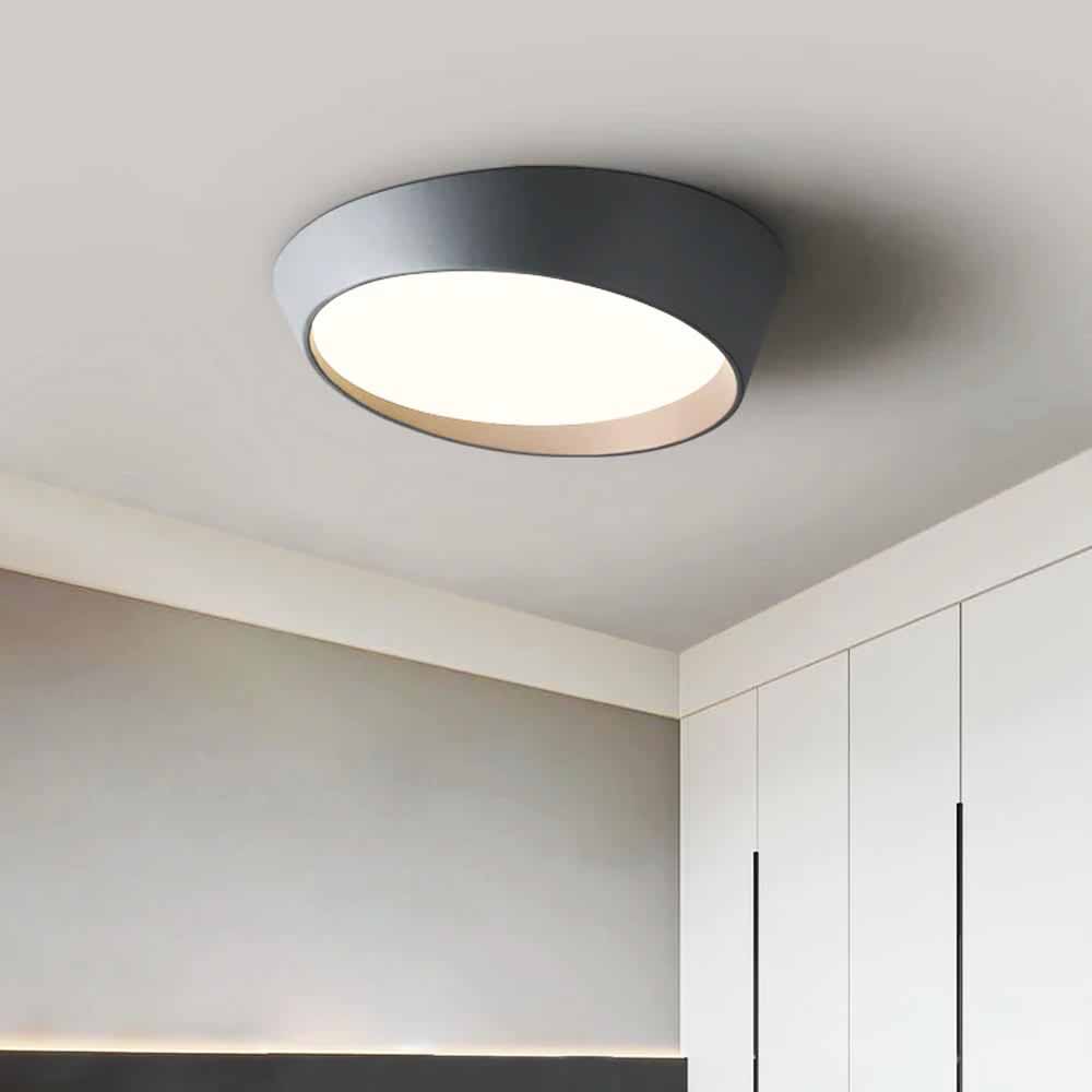 Lámpara LED de techo Jules black/gold con luz cálida 35W