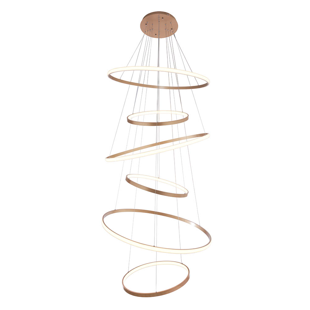 Lámpara led doble altura Lucy 300 gold con 3CCT