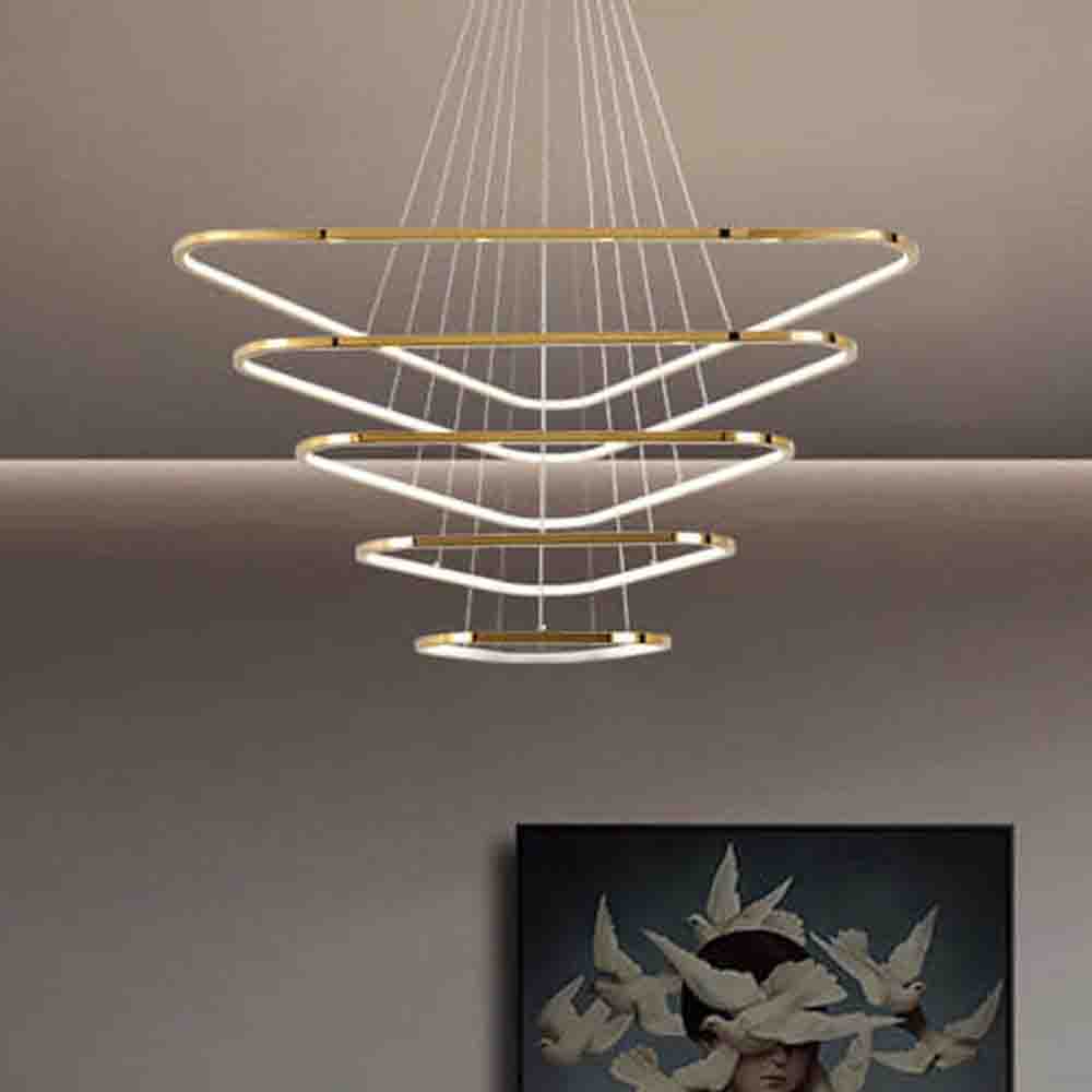 Lampara doble altura led Angelina color dorado