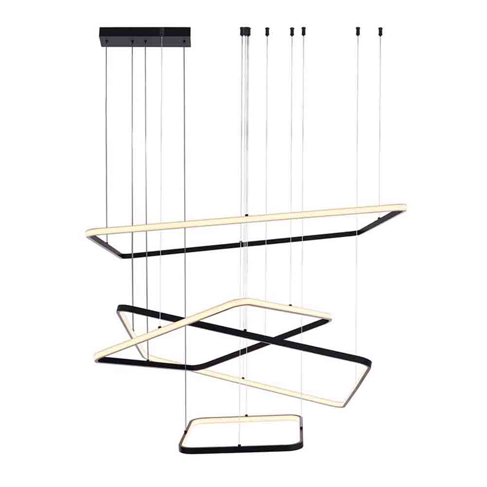 Lámpara LED colgante Madison black con luz calida 170W