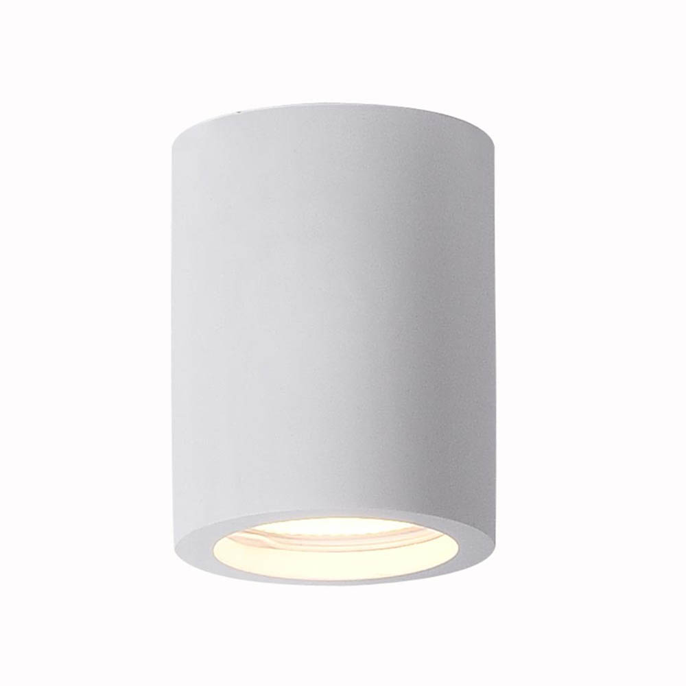 Lámpara de techo GU10 Cylinder de gypsum blanco