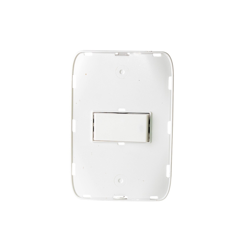 Conmutador iluminado simple 4 vías blanco Chatel