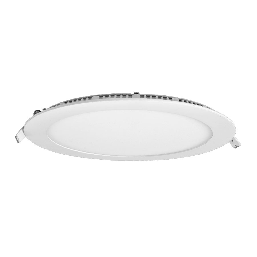 Ojo de buey LED flat redondo blanco 24W luz cálida