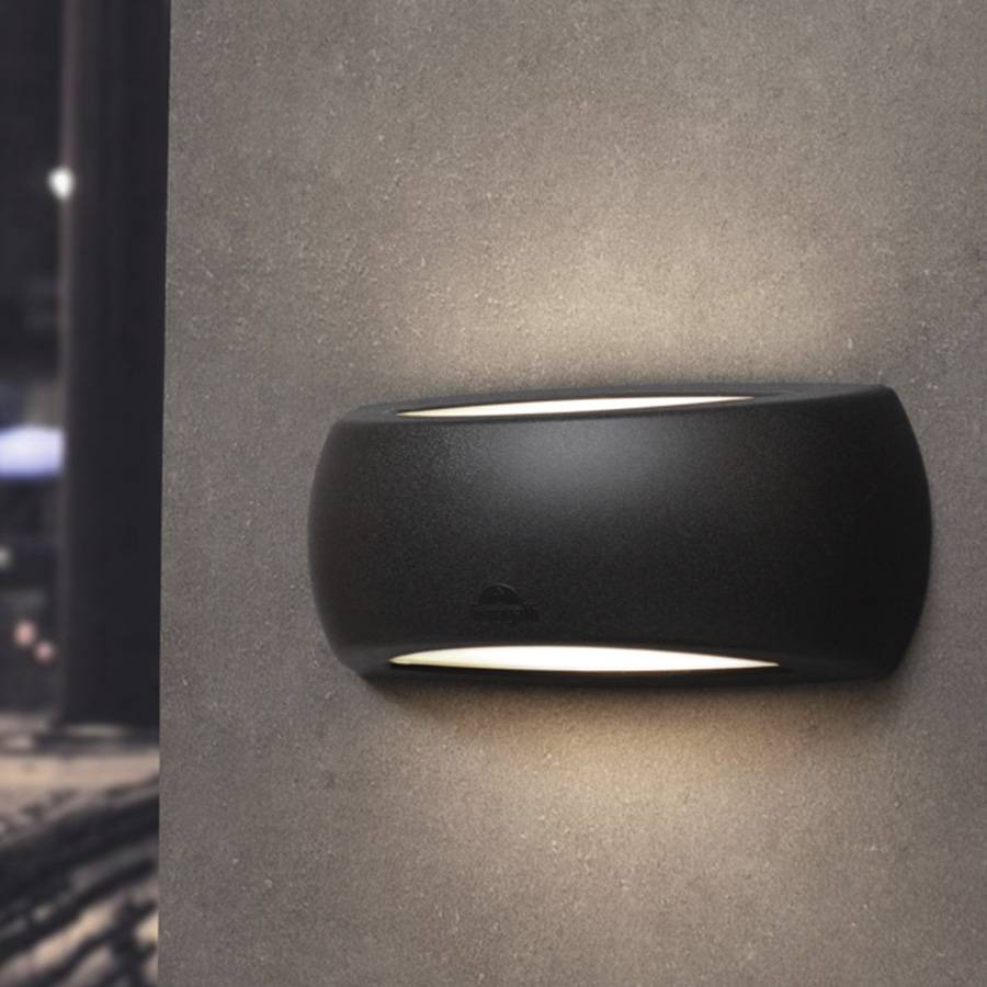 Lámpara de pared up&down Francy negra IP66