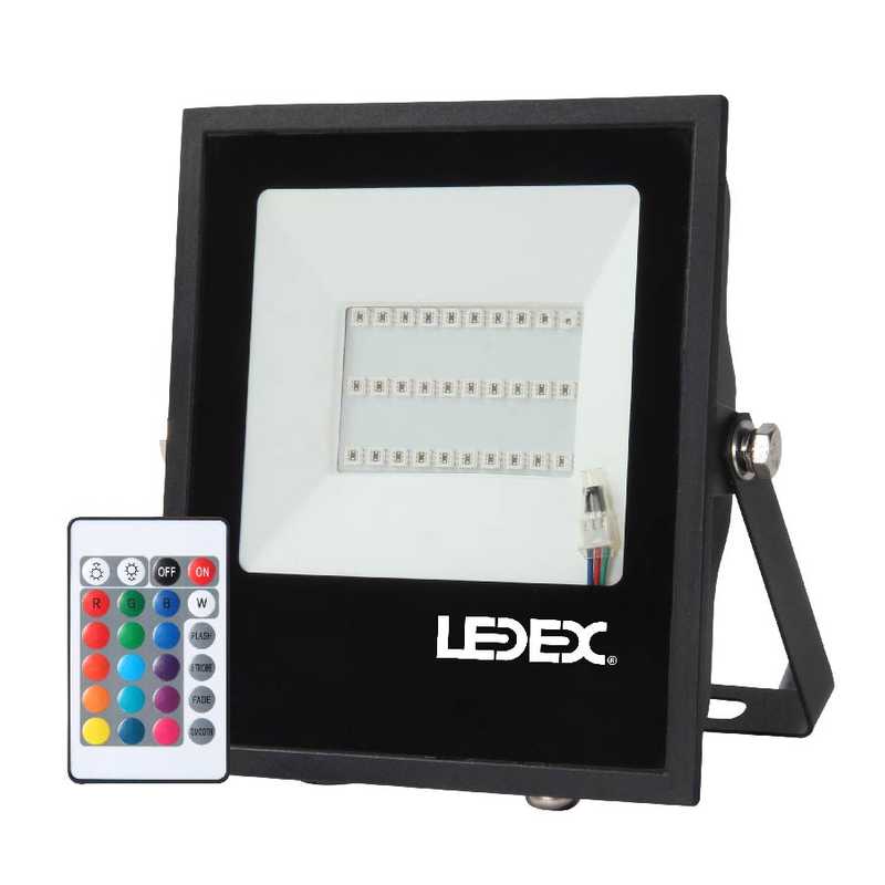 Proyector led SMD 30W 900LM RGB IP65 con control