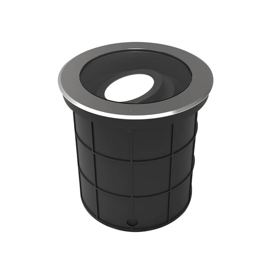 Luminaria led redonda empotrable en piso 25W 4000K IP67