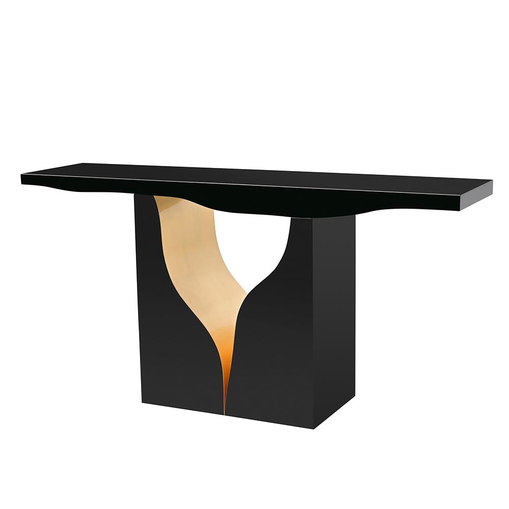 Consola Lena efecto agrietado black