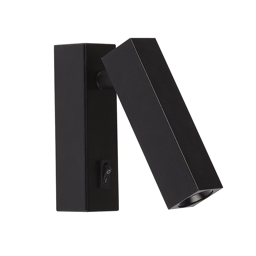 Lámpara led de lectura Arch black con luz cálida y switch
