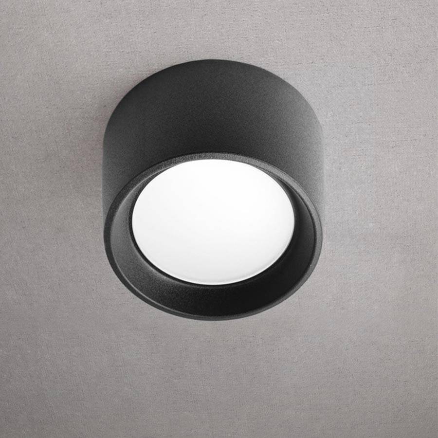 Luminaria de techo Livia 160 negro IP55