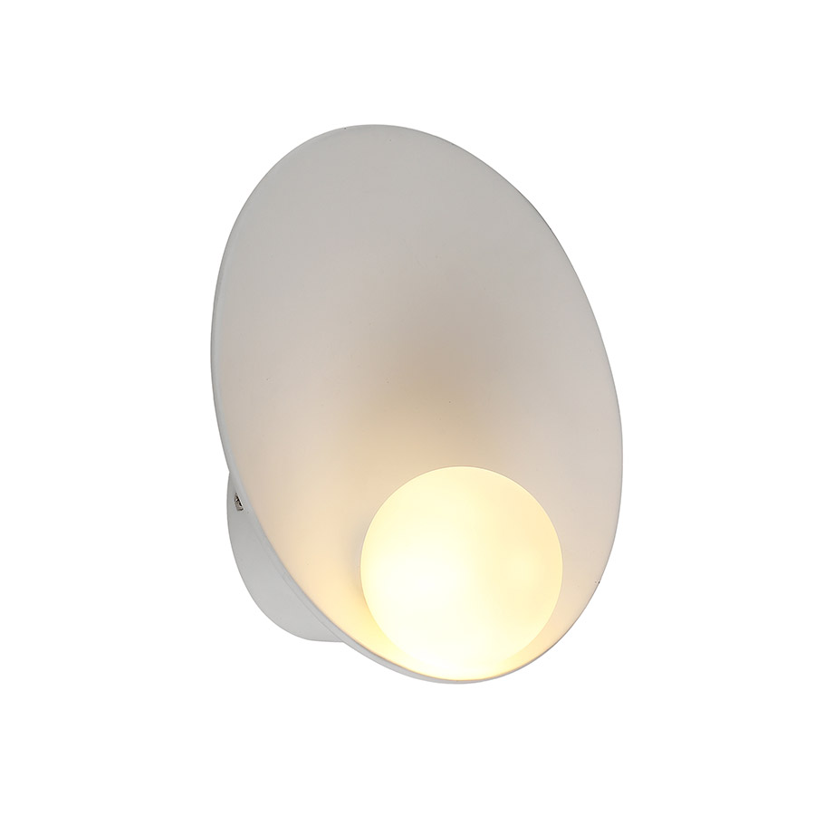 Aplique de pared G9 Eclipse blanco