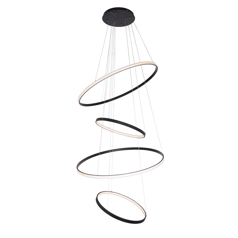 Lámpara LED doble altura Diron 250 black con 3CCT 150W