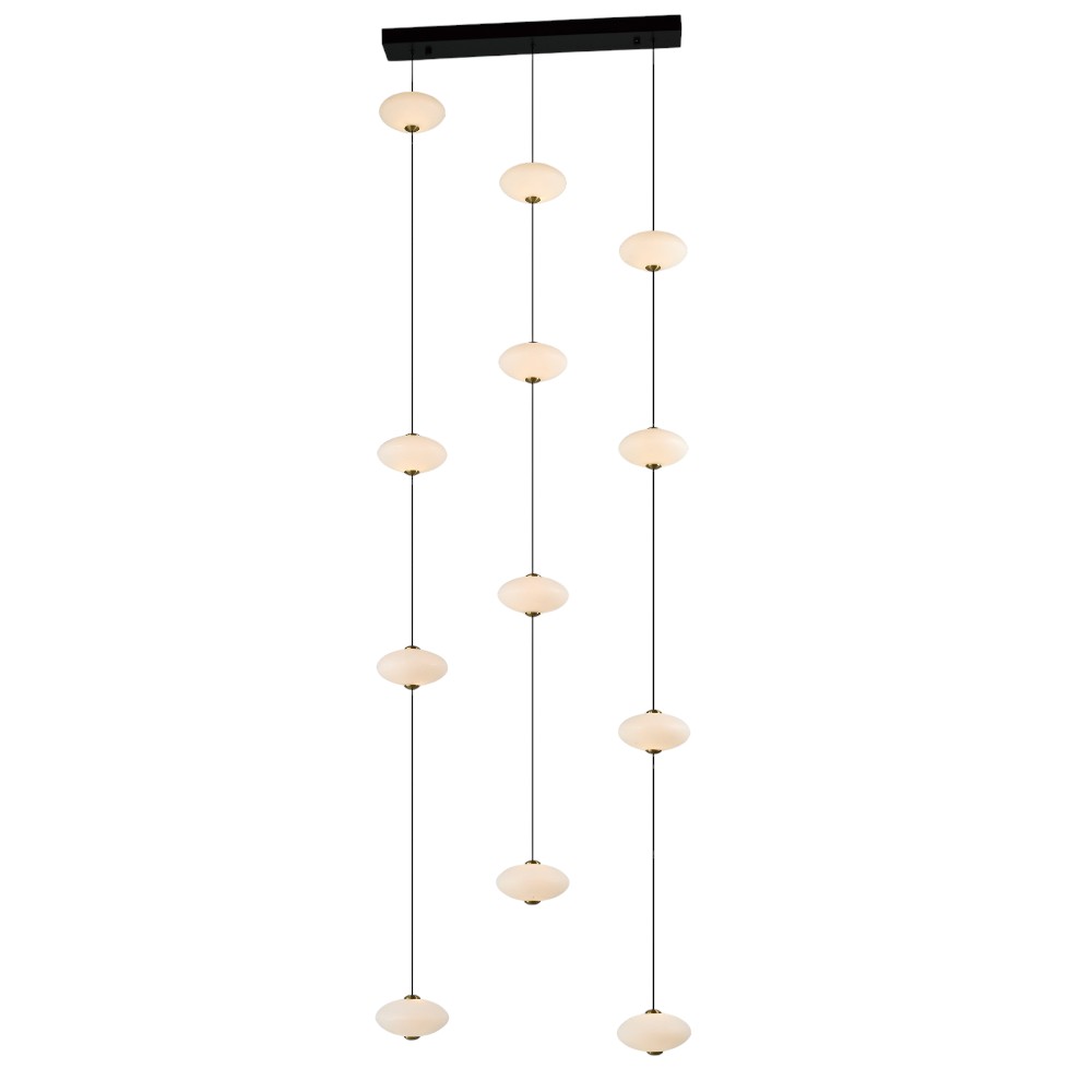 Lámpara led doble altura Spirit black 60W 3CCT