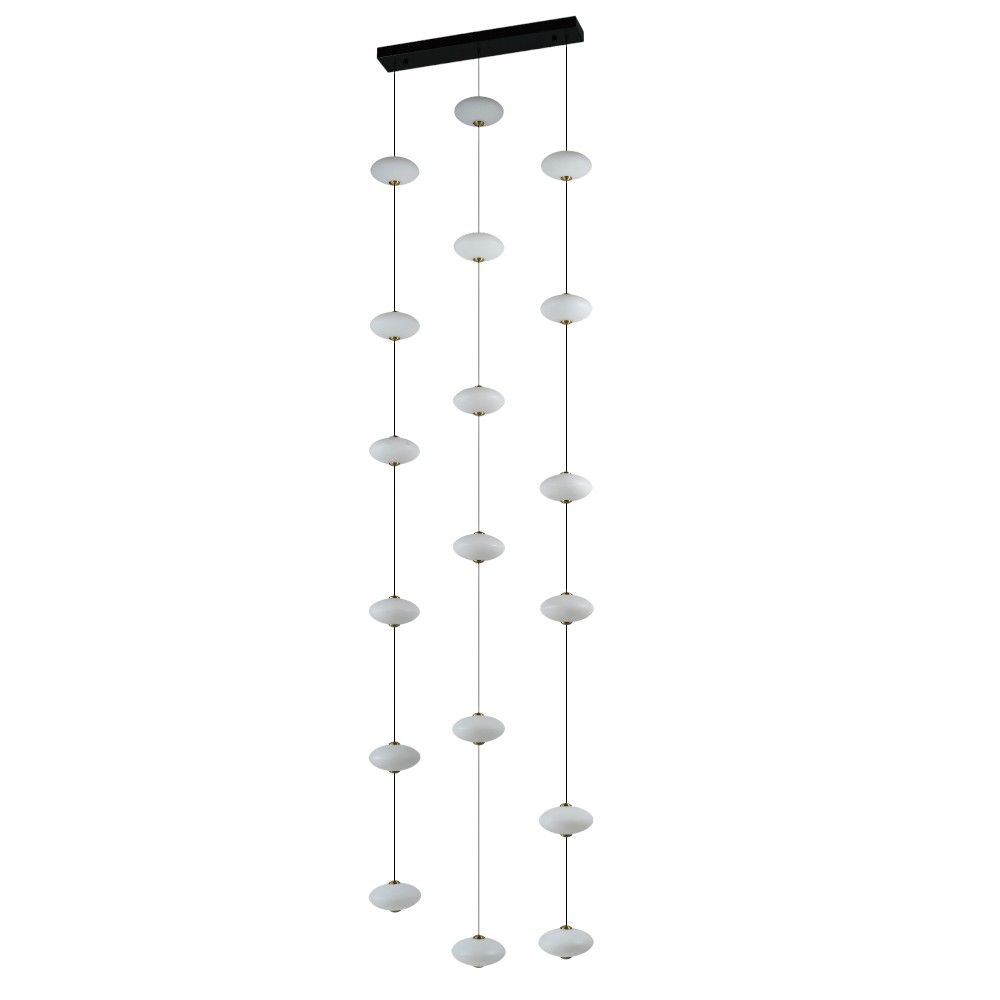 Lámpara led doble altura Spirit black 90W 3CCT