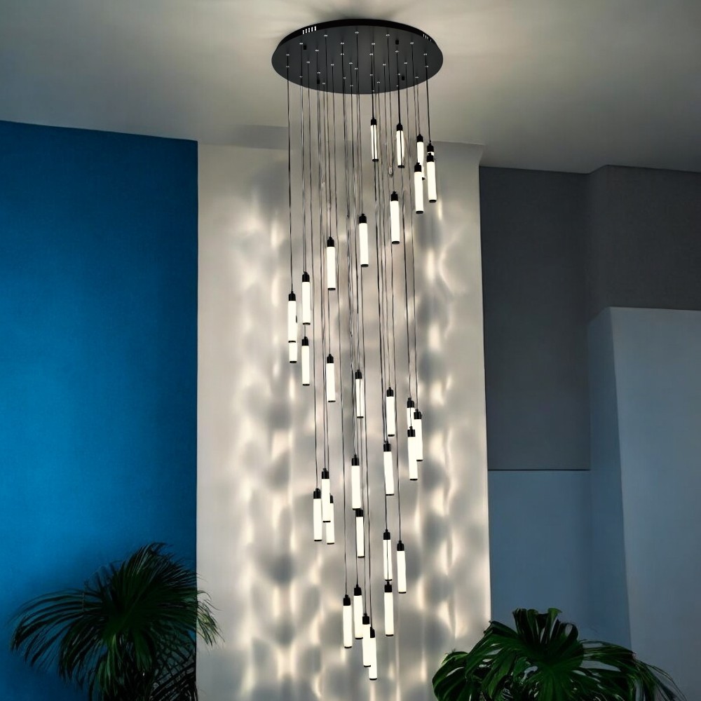 Lámpara LED doble altura Elixir 300 black 3CCT 125W