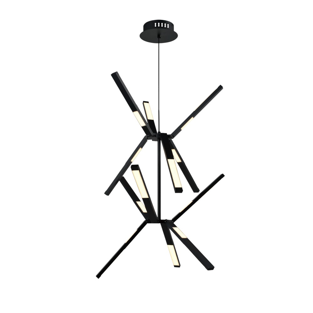 Lámpara LED doble altura Axis black con 3CCT 60W