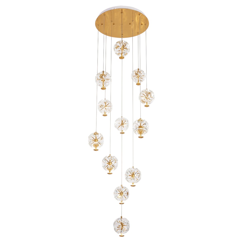 Lámpara doble altura led Dandelions con luz cálida