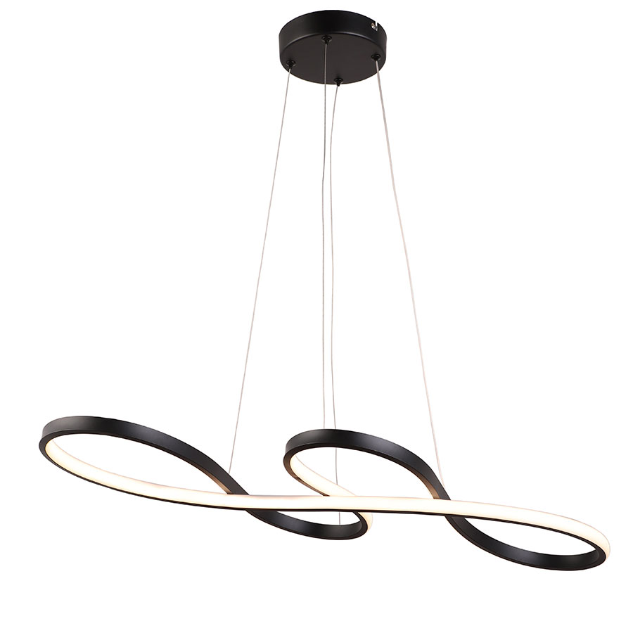 Lámpara LED colgante Symphony black con luz cálida 36W