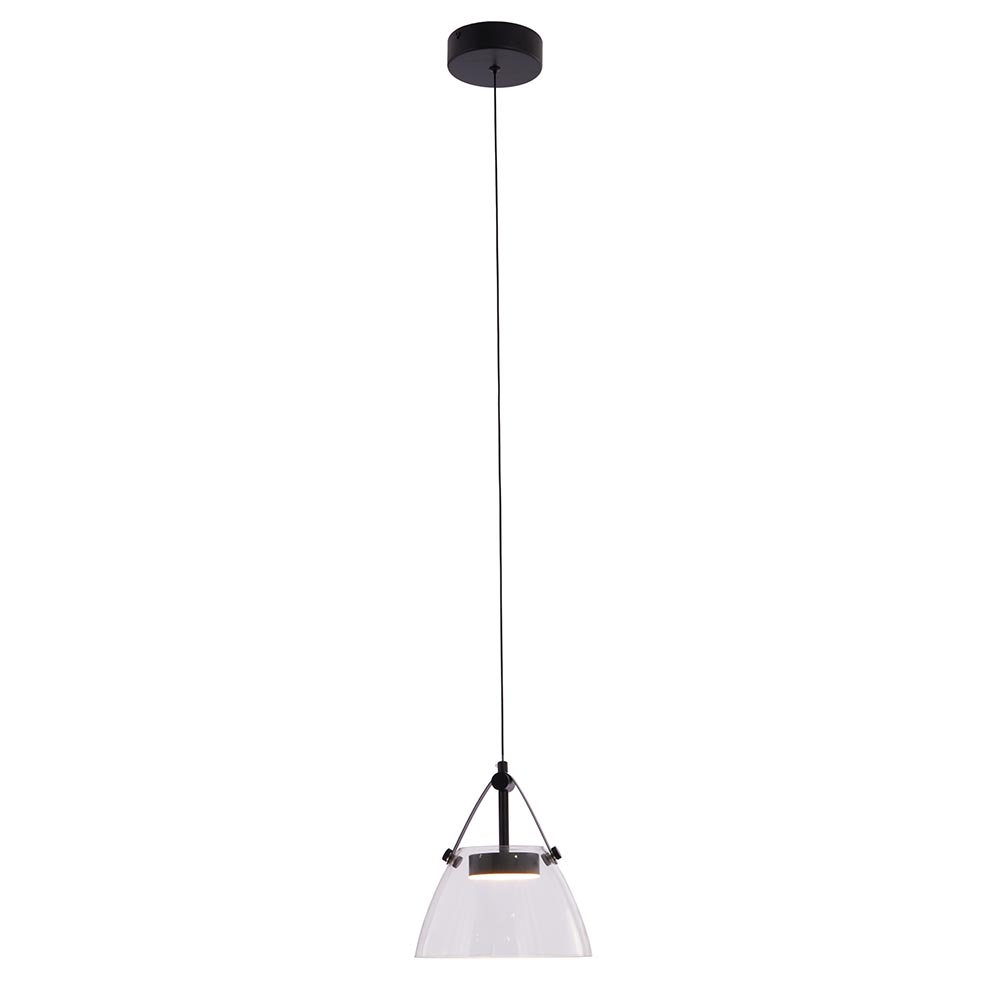 Lámpara led colgante Moritz smoke 7W con luz calida