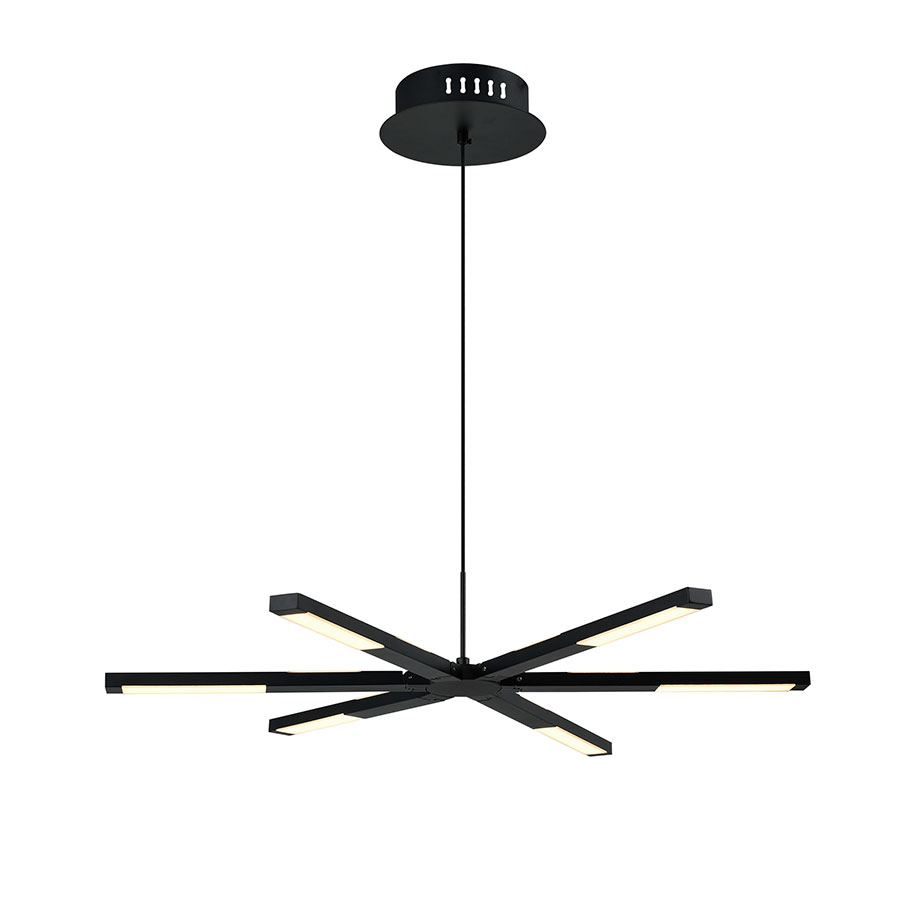 Lámpara LED colgante Axis black con 3CCT 30W