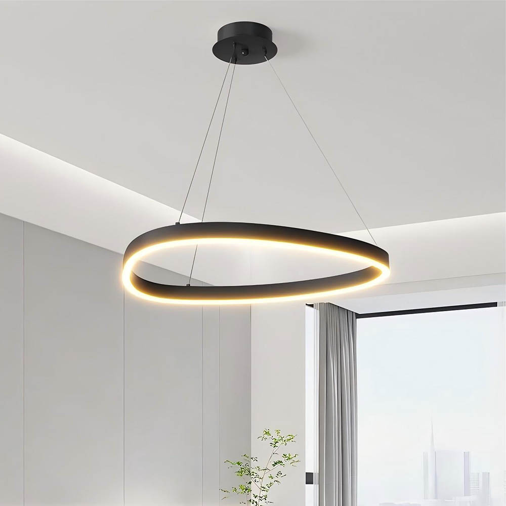 Lámpara LED colgante Viena 50 black con 3CCT y Bluetooth